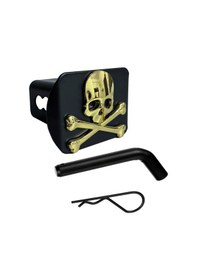 Resim Hightower Metal Kafatası Başlı 2" Alıcı Kilitlemeli Çelik Rozet 