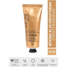 Resim Bade Natural Citrus Bitkisel El ve Vücut Kremi 75 ML 