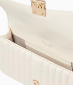 Resim Mini Deco Flap Zincirli Çapraz Çanta, Kapitone Deri ve Altın Tonlu Donanımlı Lüks Crossbody - Yeşil 