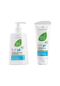 Resim LR Aloe Vera Bebek Şampuanı 250 ML + LR Aloe Vera Pişik Kremi 100 ML 