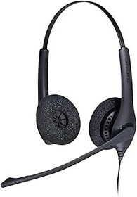 Resim Jabra Biz 1500 Quick Disconnect On-Ear Stereo Headset - Kablolu Kulaklık, Gürültü Önleyici Mikrofon ve Ses Başak Koruması, Masa Telefonları için, Siyah 
