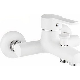 Resim On2 Armatür Beyaz Banyo Bataryası Pirinç 40'Lık Beyaz 