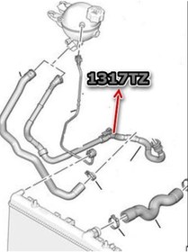 Resim Citroen C3 Kalorifer Radyatör Hortumu 9675906380 