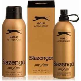Resim Slazenger Gold Active Sport Erkek Parfüm EDT 125 ML + Sprey Deodorant 150 ML 
