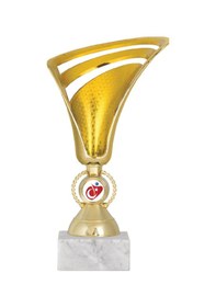 Resim Odak Kupa - Genel Kupalar - Gn-266 B - 22 Cm Altın - Beyaz 