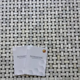 Resim Dm 045-0201 Pietramosaic Küçük Basket Carrara Mermer Açık Cilalı Mozaik Doğaltaş Duvar Kaplama 