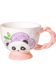 Resim Pandoras Box Çizgi Film Desenli Seramik Kahvaltılık Kupa (Yurt Dışından) 