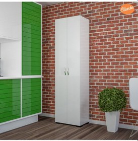 Resim Çok Amaçlı Dolap Mutfak Dolabı Banyo Dolabı Çocuk Odası Dolabı 8 Raflı Dolap Beyaz 
