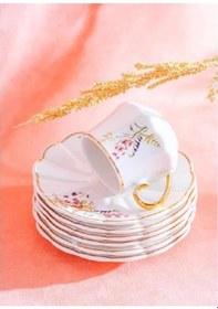 Resim Acar Ykg-05988 Isolde 6lı Kahve Fincan Takımı Bej 