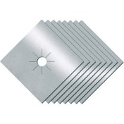 Resim 8 Paket Soba Brülörü, Üçlü Kalınlığı 0,2 Mm, Kare Soba Brülör Astar Kapağı, Gümüş Soba Kapakları Kapsar (Yurt Dışından) 