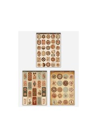 Resim 6 Lı Vintage Temalı Sticker Seti 12x17 Cm Bullet Journal, Scrapbook, Ajanda Ve Planlayıcı İçin Diğer 