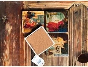 Resim Oscar Stone Decor Taş Bardak Altlığı Stone Coasters - 4 Lü Set(10 Cmx10 Cm) Kaplumbağa Terbiyecisi Ba502 