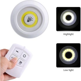 Resim İlk El Grup Uzaktan Kumandalı Yapışkanlı 3’lü LED Spot Lamba (4887) 