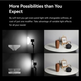 Resim Pazly Godox Ml-cs1625 Beyaz Yumuşak Çadır Seti, 3 Adaptörlü Fotoğraf/canlı Yayın Işık Çözümü 