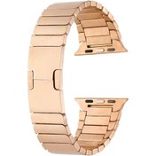 Resim Watch Ultra 49mm Uyumlu Krd-82 Metal Zore Kordon-rose Gold 