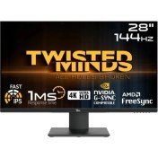 Resim Twısted Mınds 28 TM28EUI UHD 4K 144Hz 1ms HDMI Dp Gsync Ps/xbox Rgb IPS Gaming Monitör 
