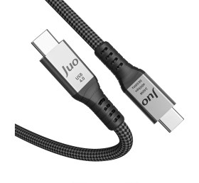 Resim Juo USB 4.0 240W 40GBPS Thunderbolt 4 8k 60Hz Usb-C Görüntü Aktarım ve Type-C Hızlı Şarj ve Data Kablosu 1 Metre 