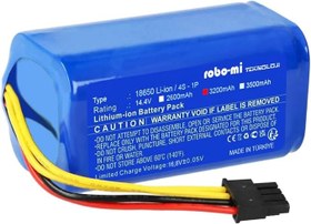 Resim robo mi Blaupunkt BlueBot Robot Süpürge Uyumlu 3200mAh Li-ion Batarya 