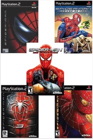 Resim DİSNEY Playstatıon 2 - Spıderman Serisi 5 Oyunluk Set - Sadece Çipli Cihazlar Için! 