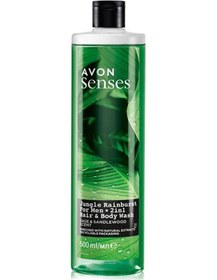 Resim Avon Senses Jungle Rainburst Adaçayı Ve Sandal Ağacı Kokulu Erkek Saç Ve Vücut Şampuanı 500 ML 