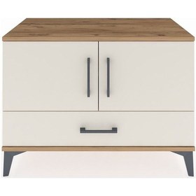 Resim Hyperion Şifonyer 2 Raflı Tek Çekmeceli 2 Kapaklı 88x44x64 Çam-aytaşı Atlas Çam 