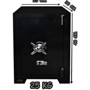 Resim U.S.F Ev ve Ofis Tipi Çift Anahtarlı Çelik Para Kasası 35 x 30 x 40 CM 25 KG Siyah 