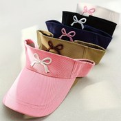 Resim Büyük Yaylı Kore Tarzı Şapka - Polyester, Elastik Uyum, Elde Yıkanabilir, Dış Mekan Aktiviteleri, Sporlar ve Günlük Giyim için Mükemmel, Günlük Başlık | Şık Başlık | Polyester Kumaş 