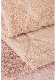 Resim Varol Voli Serisi Micro Cotton 30x50cm 3 Lü Havlu Seti V1/30x503adet Gül Kurusu 