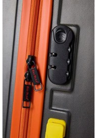 Resim Bad Bear Logo Suitcase 23.01.80.002kg Koyu Gri Orta Boy Tekerlekli Abs Valiz 64 Lt. Koyu Gri 