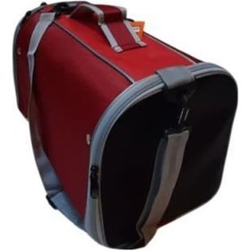 Resim La Vista Yırtılmaz Fileli Flybag Kedi, Küçük Köpek Taşıma Çantası Kırmızı 35-25-50cm 
