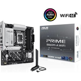 Resim Asus Prime B860M-A WIFI DDR5 8666Mhz (OC) M.2 1851p mATX Anakart 