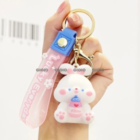 Resim Silver1 Gıoıo Anahtarlık Küçük Kolye Hediye Sevimli Üç Boyutlu Bebek Okul Çantası Çanta Çekicilik (Yurt Dışından) 