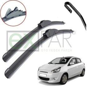 Resim Mitsubishi Space Star Ön Cam Silecek Süpürgesi Takımı 2013 - 2015 Spacestar Ön Silecek Takımı 