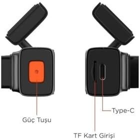 Resim S7 ile uyumlu /7147 Siyah 1080P Wifi Araç içi 1.47 İnç Ön Araç Kamerası 