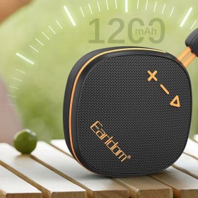 Resim No7tech Earldom A34 BT 5.3 Mini Kablosuz Hoparlör - Siyah-Turuncu 