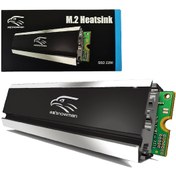Resim Snowman Heat Pipe M.2 2280 SSD Bakır + Alüminyum NVME NGFF M2 Soğ 