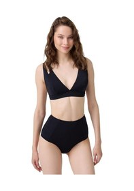 Resim Cottonhill Siyah Üçgen Cut Out/pencereli Bikini Üstü Siyah 