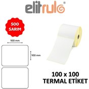 Resim Elitrulo Barkod Etiketi 100x100 Termal - 500 Adet 