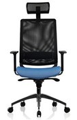 Resim Bürosit Reflex 9 Başlıklı Alüminyum Mavi Yönetici Koltuğu 