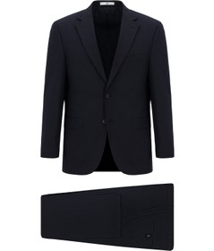Resim Koyu Lacivert 4 Drop Relaxed Fit Rahat Kesim Takım Elbise - 4 Drop Relaxed Fit / Koyu Lacivert / 60 