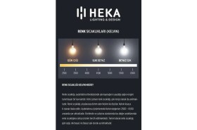 Resim Heka Rustik LED Ampul 6W E14 2500K Gün Işığı Erd-34 