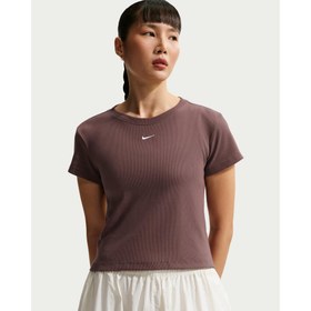 Resim Nike Ribbed Kadın Tişört (HV4994-502) 