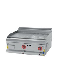 Resim Karacasan Endüstriyel 80 Cm 700 Seri Set Üstü Elektrikli Yarı Kanallı Izgara 