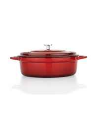 Resim Schafer Guss Chef Döküm Basık Tencere 26 Cm Kırmızı 