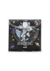 Resim Vuki Küp Bloknot Simli Sulu 6.3 X 6.3 Cm Astronot Desenli Sulu Ve Simli Küp Bloknot 