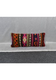 Resim Zehra Abla Halı Yeni El Dokuma Dekoratif Lumbar Kilim Kırlent Yastık Kılıfı 6200 