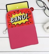 Resim Bk Gift Gift Pop Art Tasarımlı Taşınabilir Koruyucu Tablet Kılıfı & Organizer Çanta - Pembe-13 