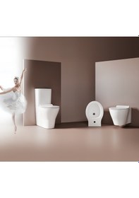 Resim Seramiksan A021111H Volcano Kanalsız Yavaş Kapak Asma Klozet 