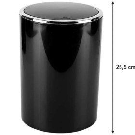 Resim Lenox Banyo Mutfak Ofis Çöp Kovası, Siyah, 6 Lt 