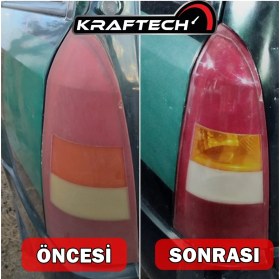 Resim Kraftech Yeni Nesil Premium I Buharlı Araba Far Temizleme Ve Parlatma Seti I 12 V Akü Bağlantılı Uyumlu 